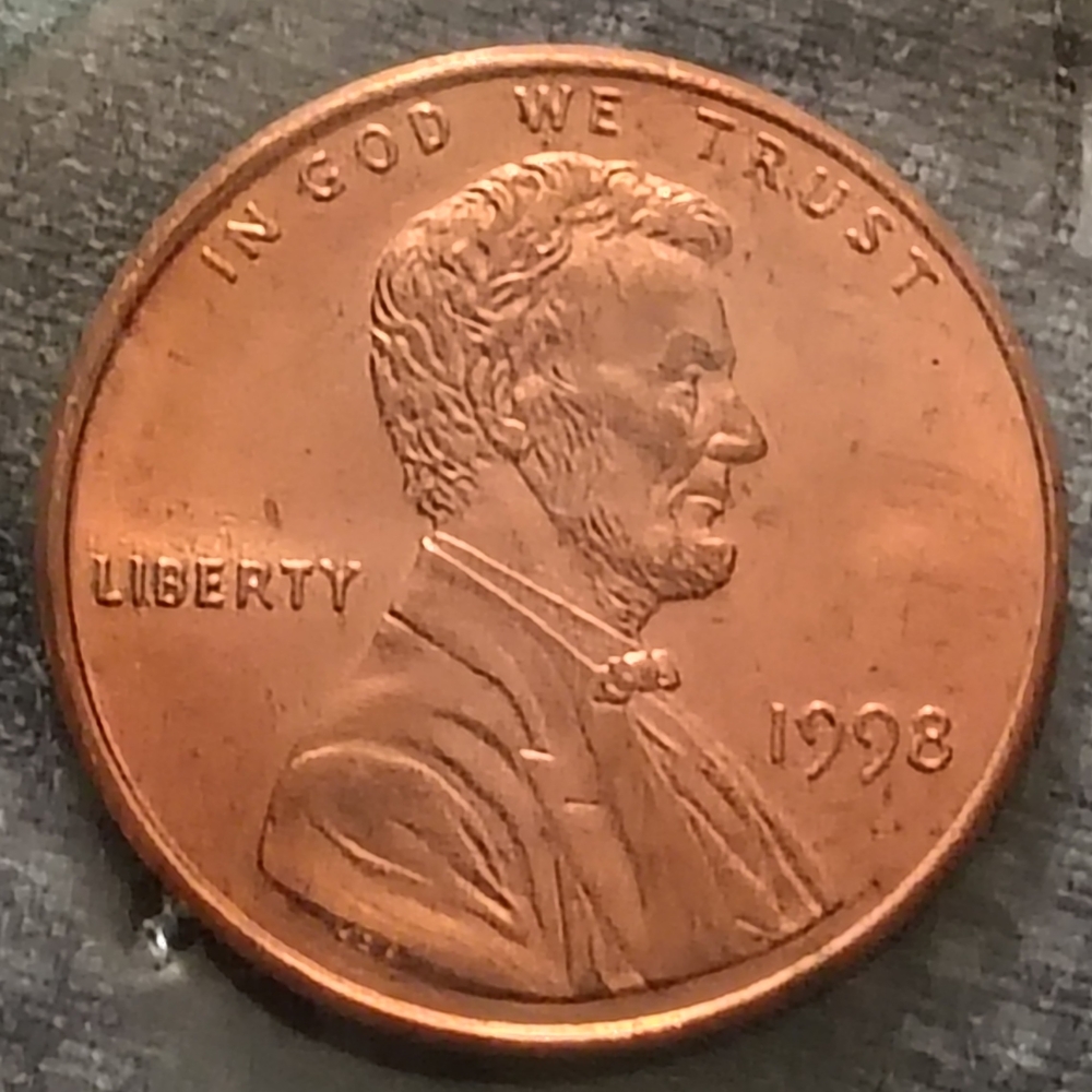 1998 Lincoln Cent Minting ERROR